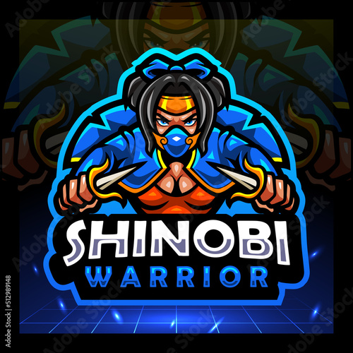 Shinobi mascot. esport logo design