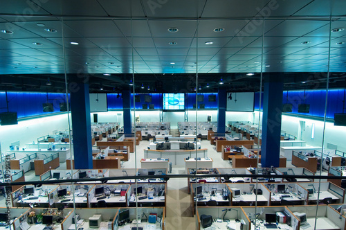 Large open space office