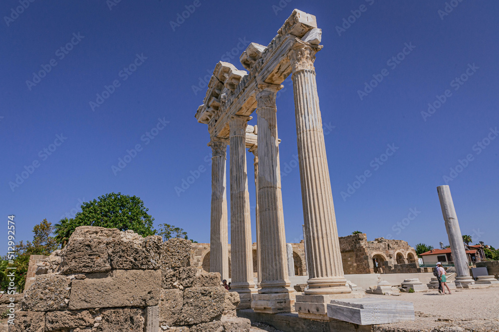 Columns of the Temple of Apollo in Side, Turkey Columns of the Temple of Apollo in Side, Turkey