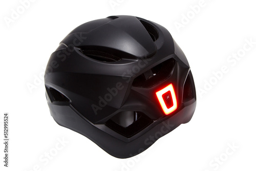 Safety helmet for cycling and scooters with red light