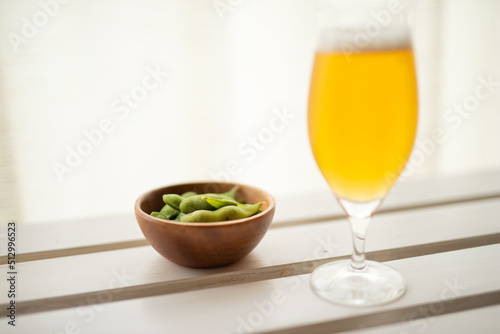 枝豆とビール