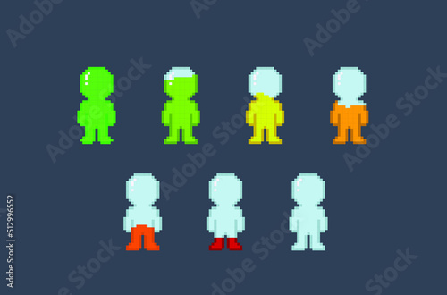 health indicator in pixel art style