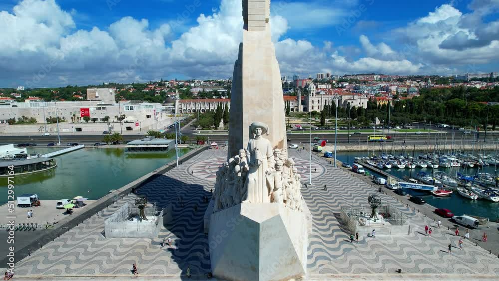 The pattern of discoveries, was erected in 1940 at Belem,Lisbon,Portugal