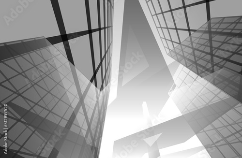 Abstract 3d architecture background 