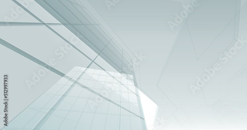 Abstract architecture 3d background 