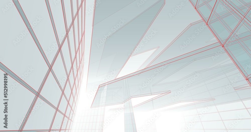 Abstract architecture 3d background	
