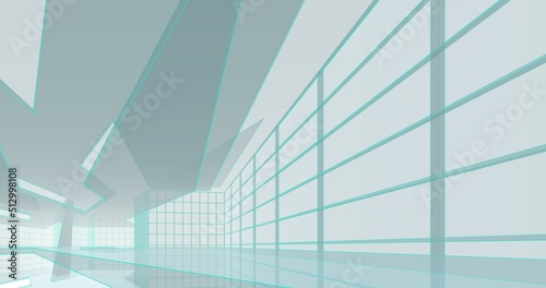 Abstract architecture 3d background 