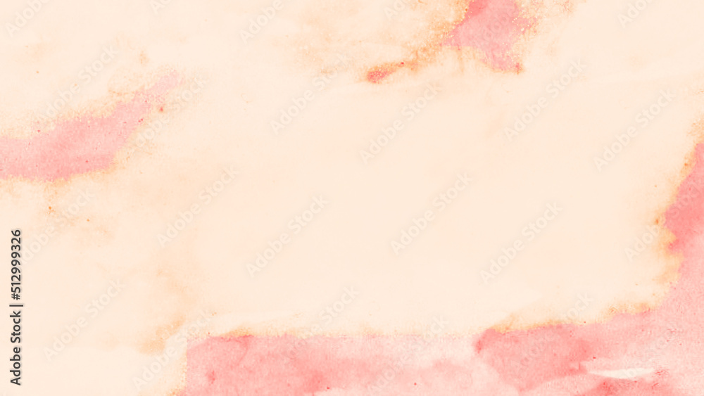 Abstract watercolor background with space. Beautiful watercolor backgroun with center copy space. Pink and pastel abstract watercolor background. Modern paper texture backgroun
