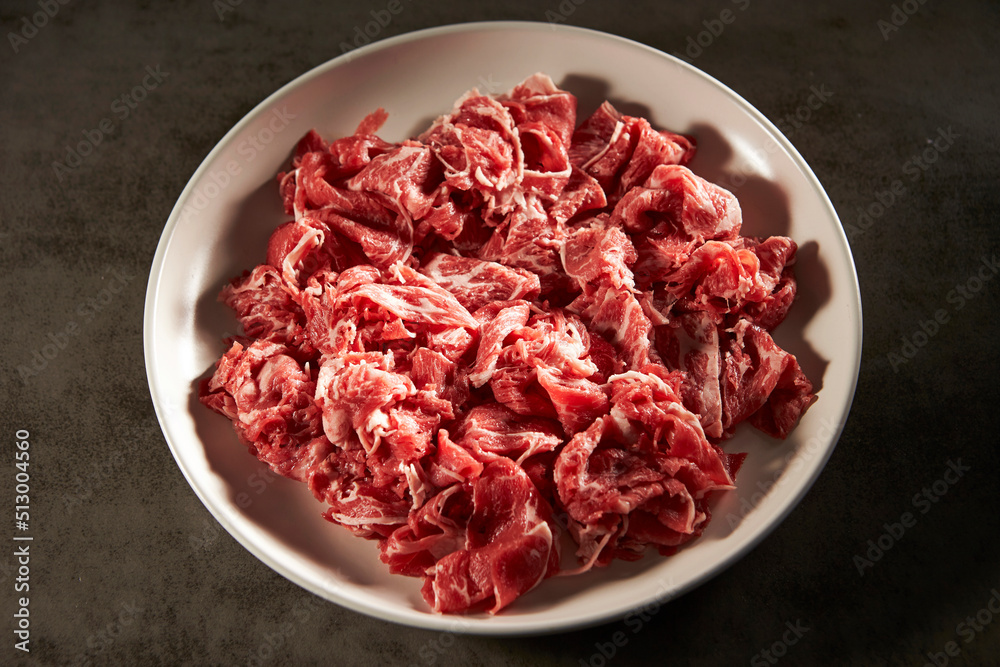 raw meat on a plate raw meat on a plate
