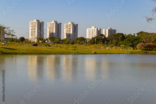 Paisagem. Uma das vistas do Parque Leolidio di Ramos Caiado na cidade de Goiânia. photo