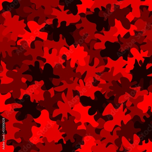 Seamless digital ruby red camo texture for army or hunting textile print
