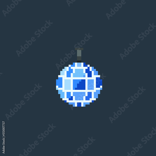 discotheque lamp in pixel art style
