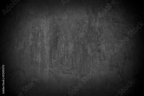 Old wall texture cement dark black gray background abstract grey color design are light with white gradient background.