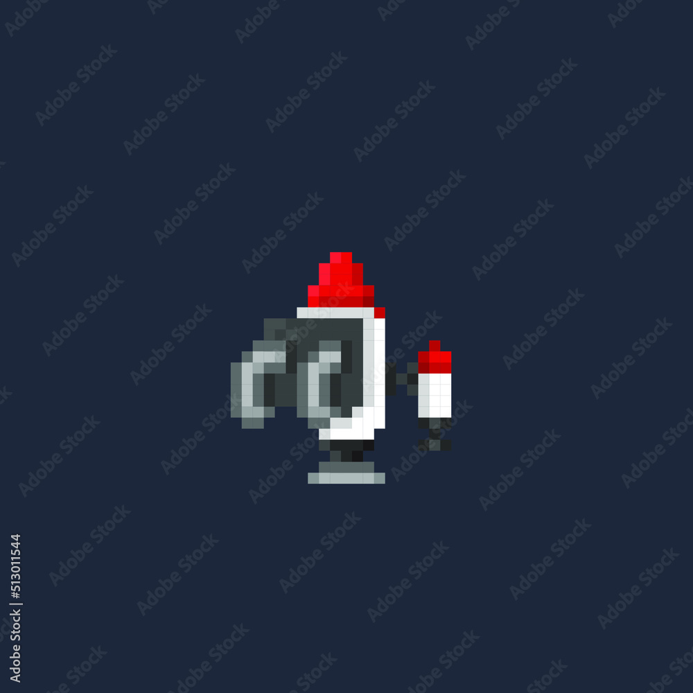 jet pack tool in pixel art style