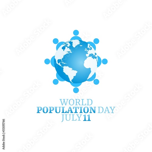 vector graphic of world population day good for world population day celebration. flat design. flyer design.flat illustration.