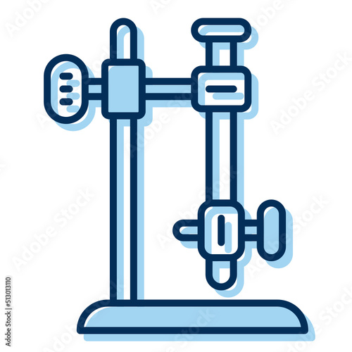 burette stand icon on transparent background