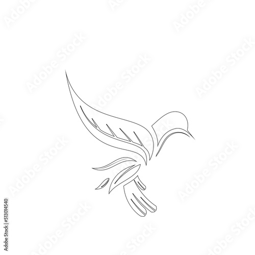 outline bird animal