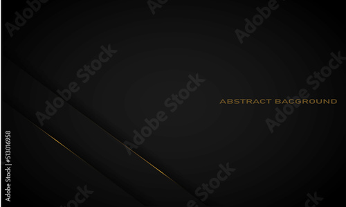 luxury background with gold outline on bottom left corner and shadow