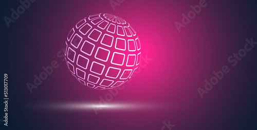 sfera, globo, pixel, informatica, digitale