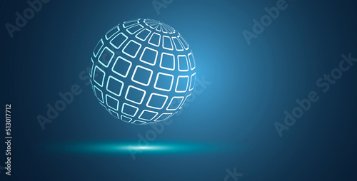 sfera, globo, pixel, informatica, digitale