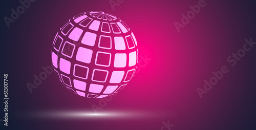 sfera, globo, pixel, informatica, digitale