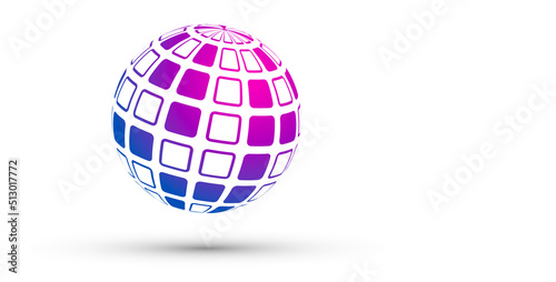 sfera, globo, pixel, informatica, digitale