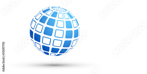 sfera, globo, pixel, informatica, digitale photo