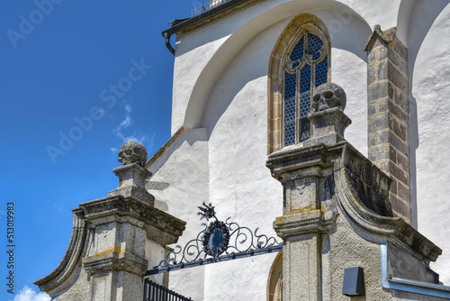 Kefermarkt, Kirche, Wallfahrtskirche, Gotik, gotisch, Joch, Schiff, Langhaus, Turm, Kirchturm, Fenster, Kirchenfenster, Hallenkirche, Architektur, Detailreich, Freistadt, Mühlviertel, Oberösterreich, 