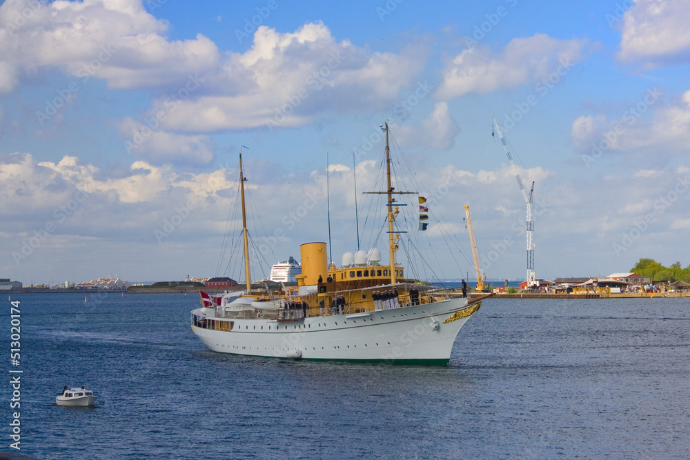 Royal frigate in Copenhagen, Denmark
