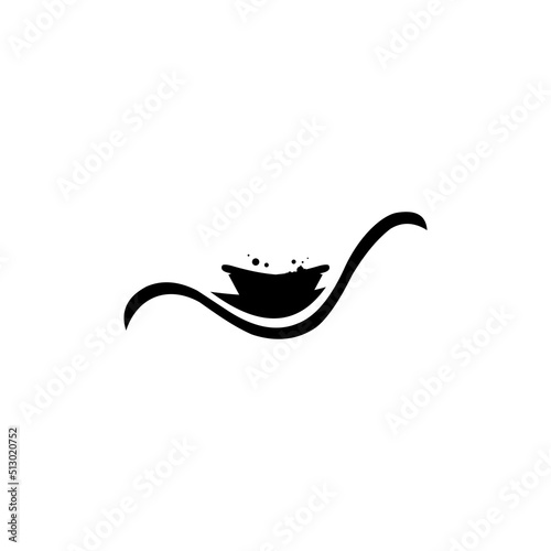 bathtub icon logo design template