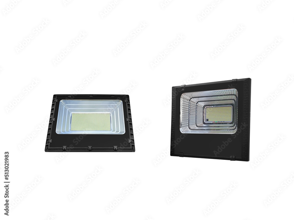 Fototapeta premium Isolated LED spotlight against white background.