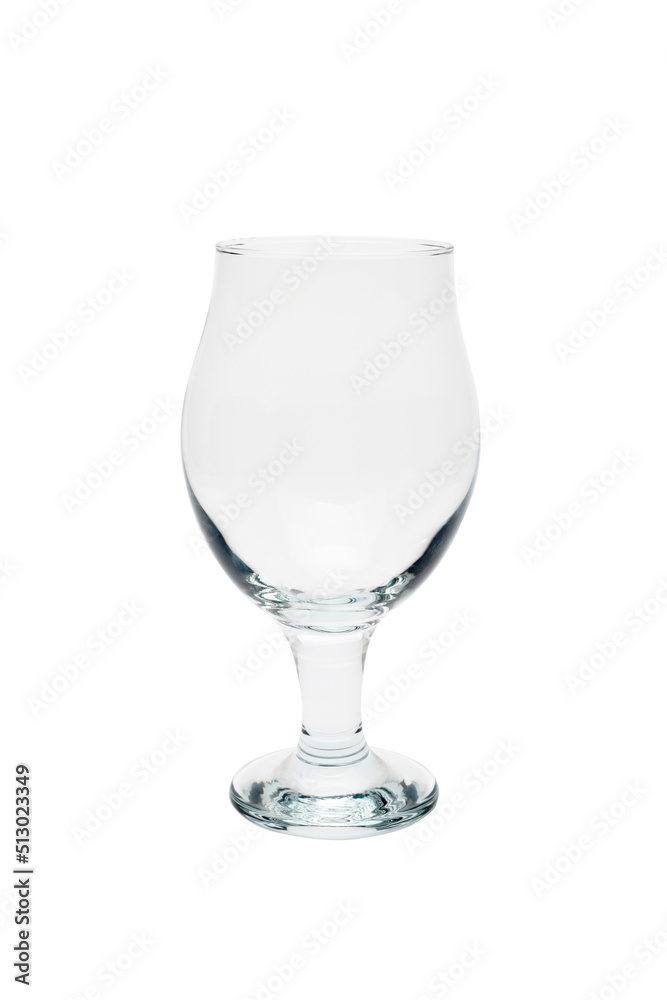 Empty beer glass. Isolated on white background