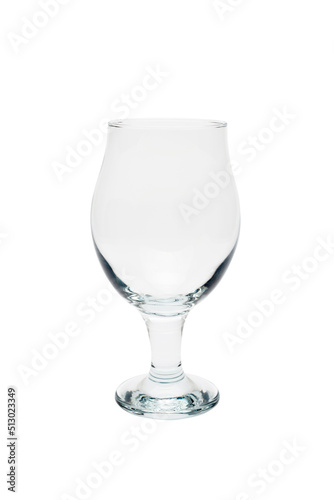 Empty beer glass. Isolated on white background