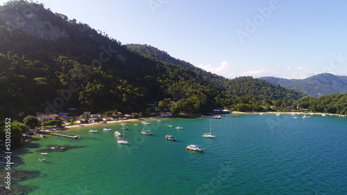Image from above by the sea in Angra dos Reis