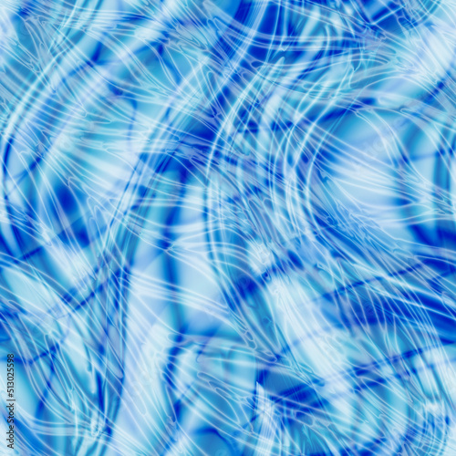 Blue shiny swimming pool water seamless background