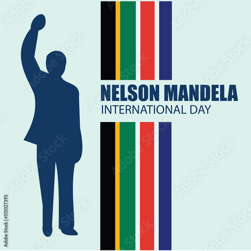 Nelson Mandela International Day Vector Fototapet