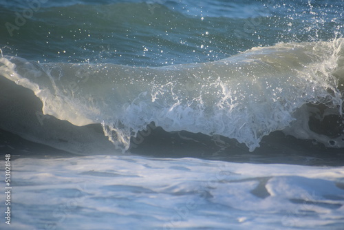 waves crashing onto the surface, Gulf Shores