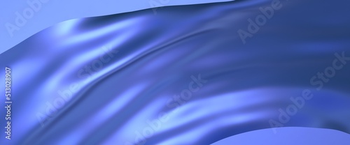 Blue 3D Vertical Wave Lines Background