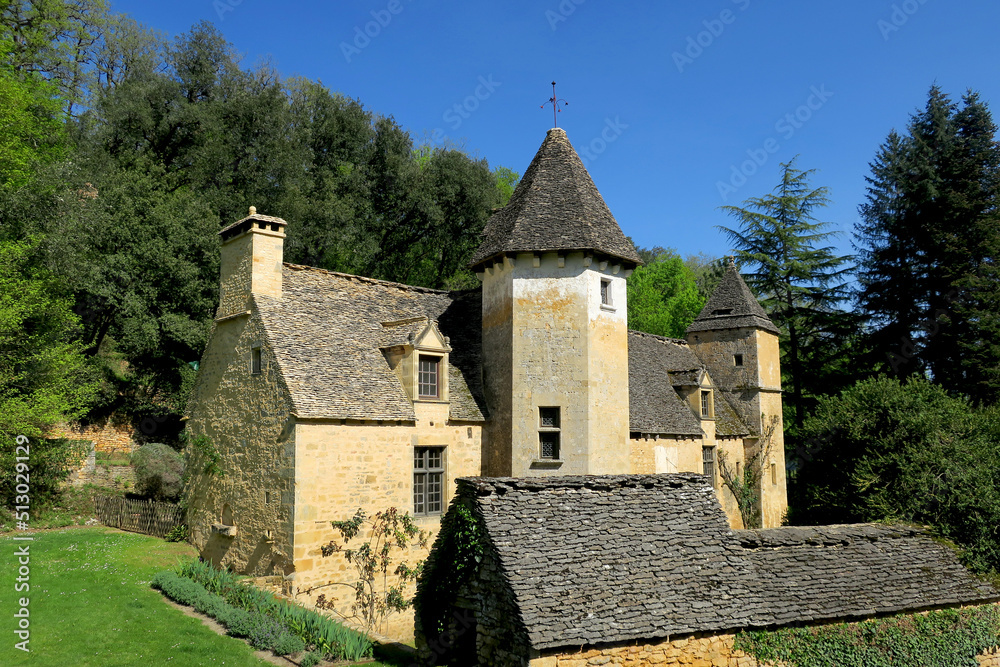 Castle of Cipières in Saint-Crépin in the Dordogne department, France.