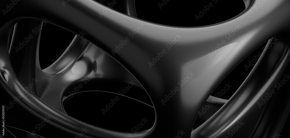 Black Oil or Petrol liquid flow, liquid metal close-up, wide horizontal banner. 3d illustration Black Oil or Petrol liquid flow, liquid metal close-up, wide horizontal banner. 3d illustration