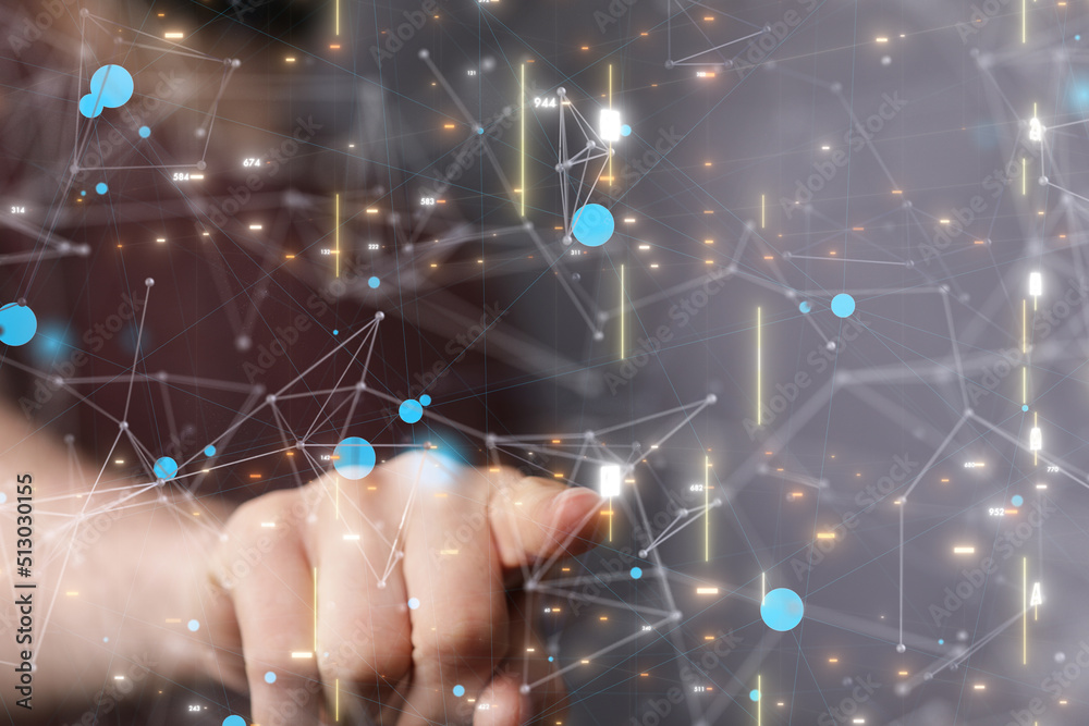 Concept of internet network. double exposure Concept of internet network. double exposure