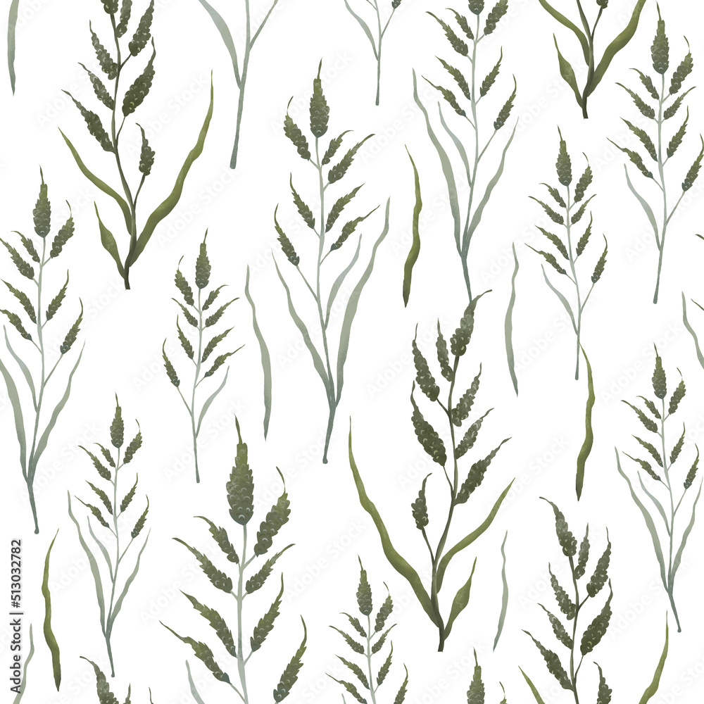 Botanical seamless pattern with green delicate leaves. Floral illustrations for scrapbooking, wallpapers, textile, packaging, fashion, background. Botanical seamless pattern with green delicate leaves. Floral illustrations for scrapbooking, wallpapers, textile, packaging, fashion, background.