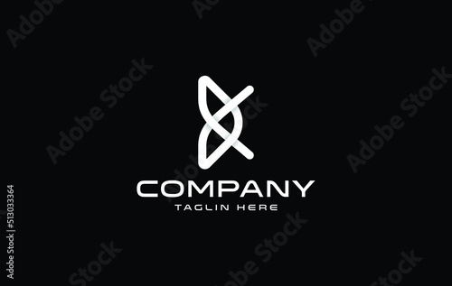 Letter KD or DK Logo Design, Vector Illustration Modern Monogram icon.