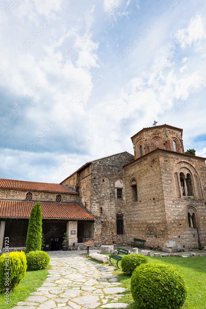  The Church of St.Sophia, a church in Ohrid, North Macedonia. The church is one of the most important monuments at Lake Ohrid area, Macedonia