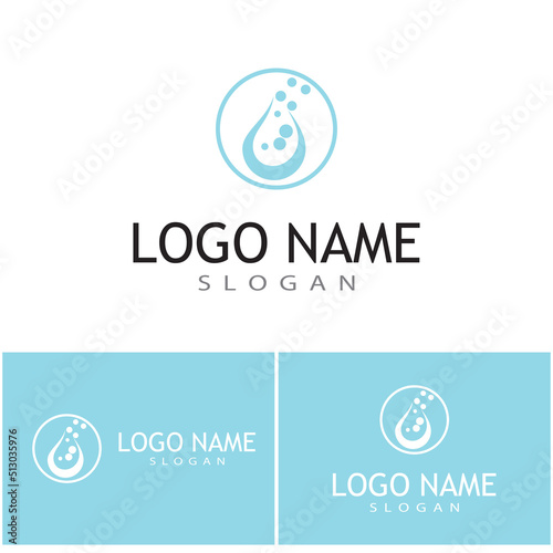 Water drop Logo Template vector illustration design