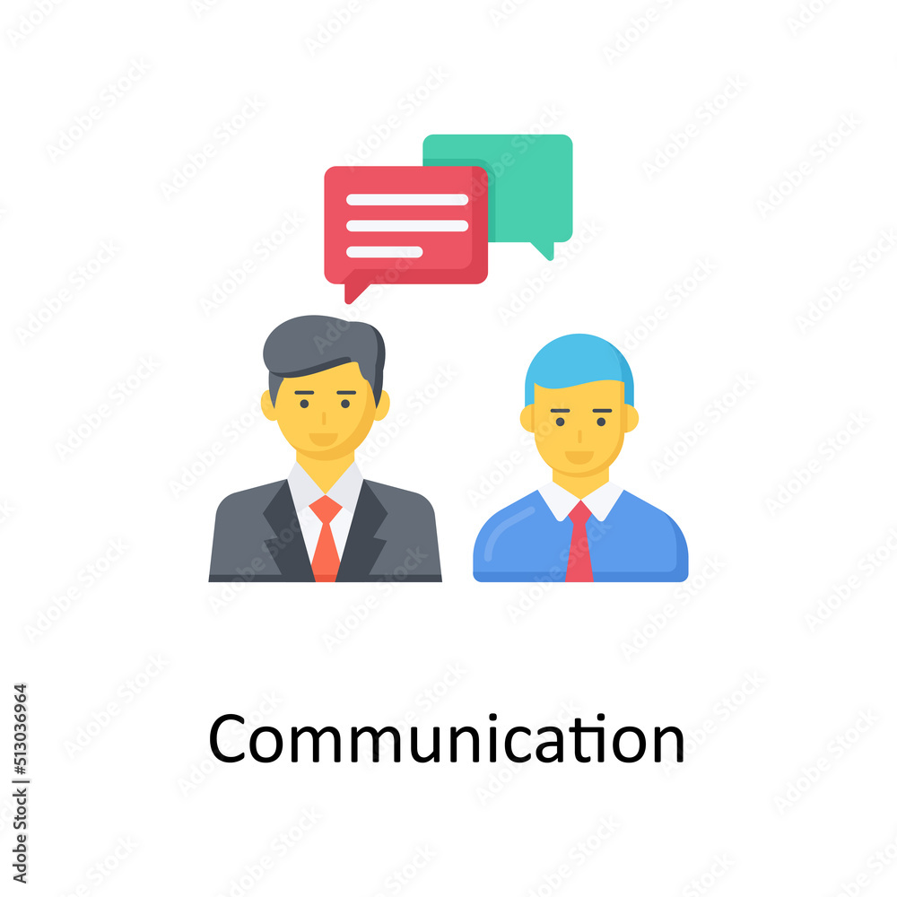 Communication  vector flat icon for web isolated on white background EPS 10 file
