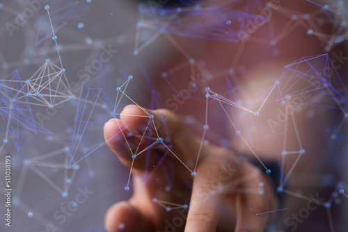 Global network. Blockchain....