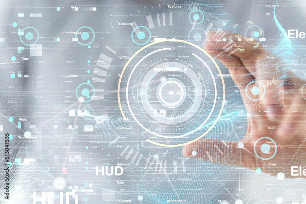 Obraz premium Technology background. Big data concept