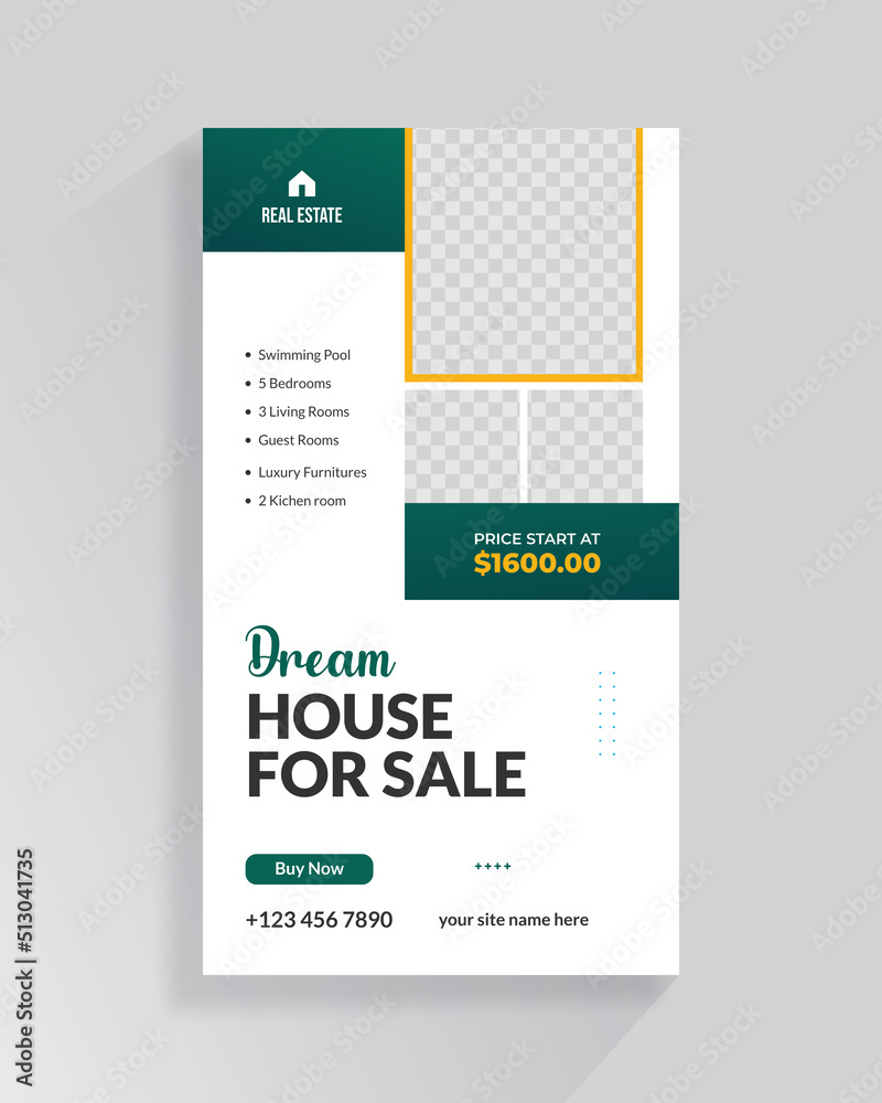 House for sale and real estate social media instagram story House for sale and real estate social media instagram story