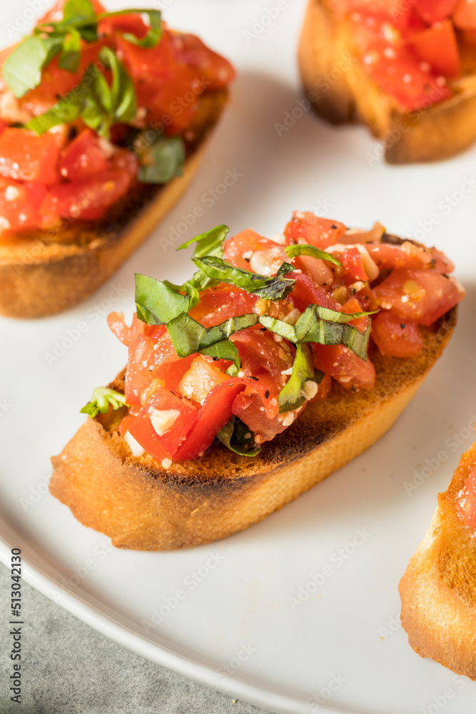 Homemade Healthy Italian Tomato Bruschetta Homemade Healthy Italian Tomato Bruschetta